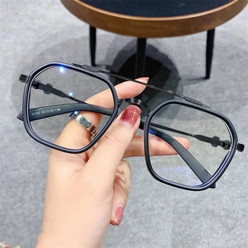 Sunglasses Frames 1PCs Blue Light Blocking Fashion Highend Glasses Men Optical Clear Black Square Frame Eyeglasses 231005bj