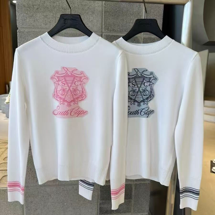 Women's Knits Tees Knitted Tshirts Designer Women Short Sleeve Knit Sweaters Womens Knitwear Top Luxury Tops Women High Quality Tee Shirt For W