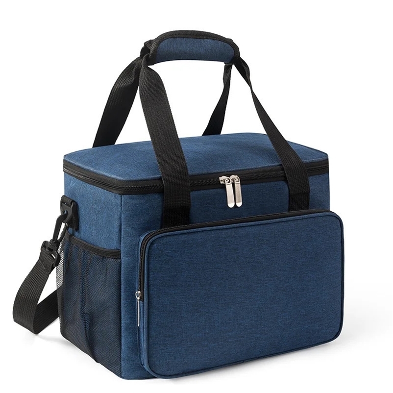 Reusable Lunch Box Insulated Lunch Bag Leak Proof Lunch Box for Work Office Picnic Beach with Adjustable Shoulder Strap 250217bj