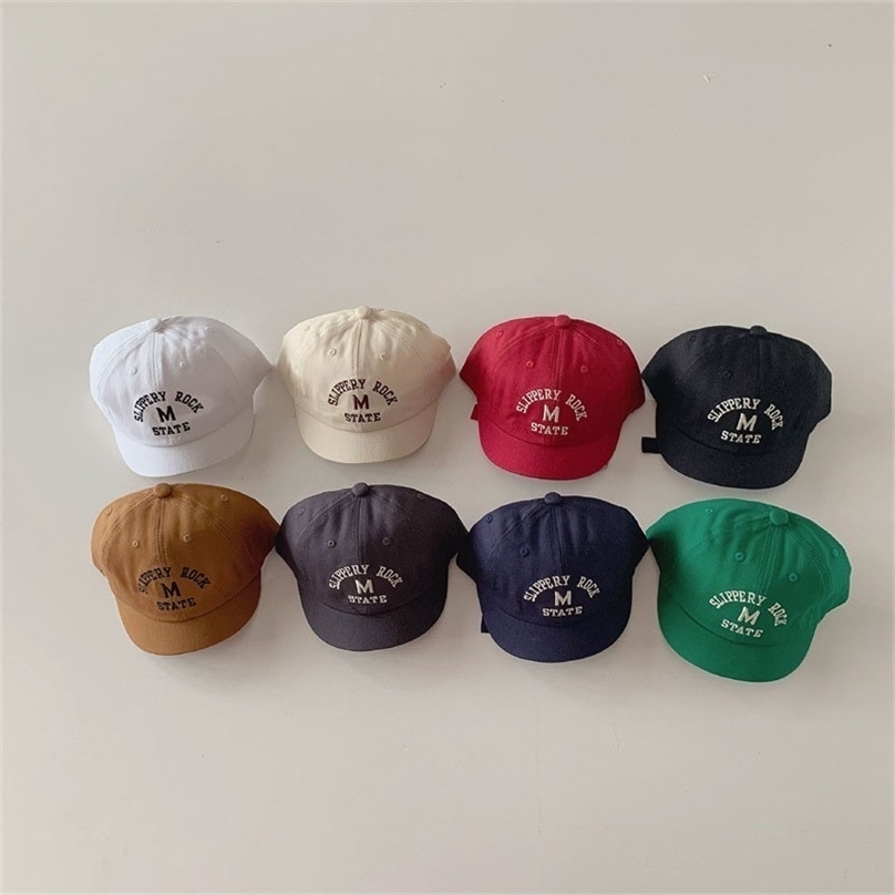 Caps Hats Casual Letter Cap Baby Simple Classic ed Boys Cool Embroidery Baseball Hat Girl Adjustable Short Brimmed 230915