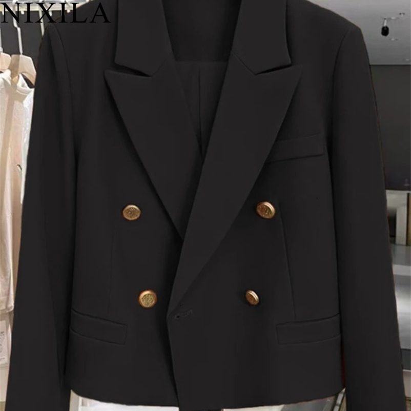in Spring Autumn Blazer Women Korean Fashion Office Lady Womens Jacket Outerwears Women Clothing Elegant Fit Coats 240306