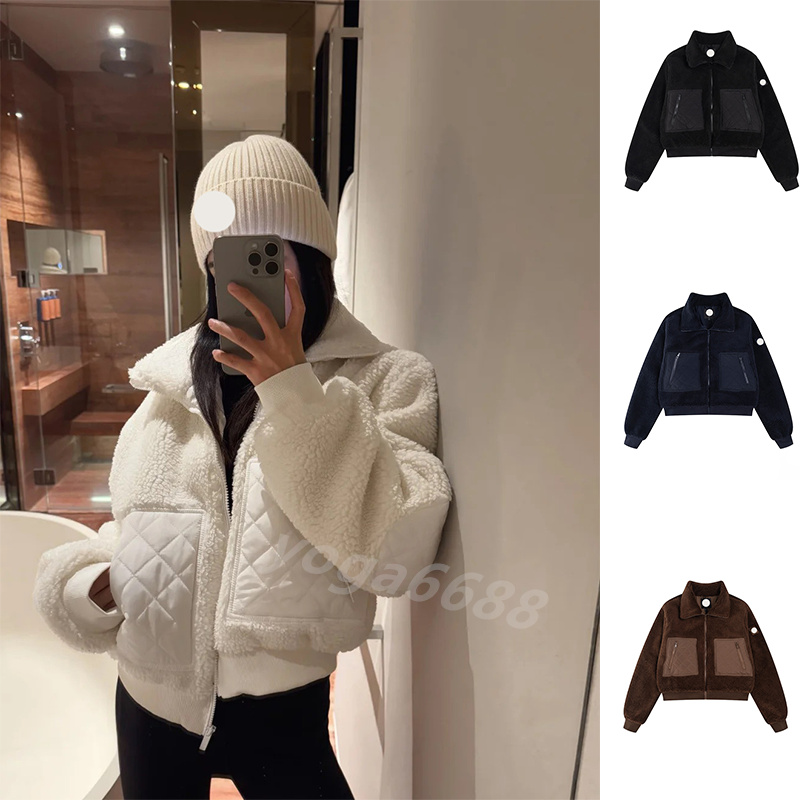 Designer jacket men winter jacket parka women jacket mens jacket winter outdoor fashion long sleeve Unisex Lamb wool short coat zipper swindproof pa