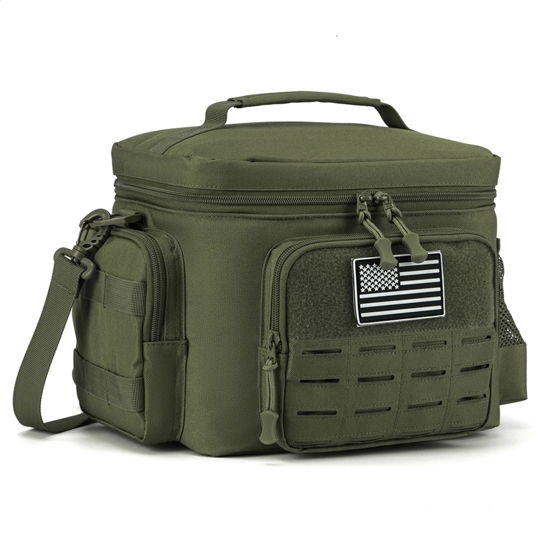Boîte à lunch tactique pour hommes Sac à lunch à lunch extérieur extérieur fuite de fuites isolées de refroidisseur thermique durable repas campi