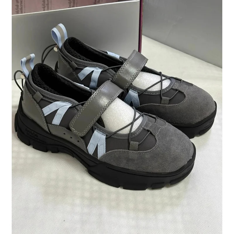 High-quality fashion low - heeled flat - topped leather shoes women womens retro shoes casual sports shoes 250809