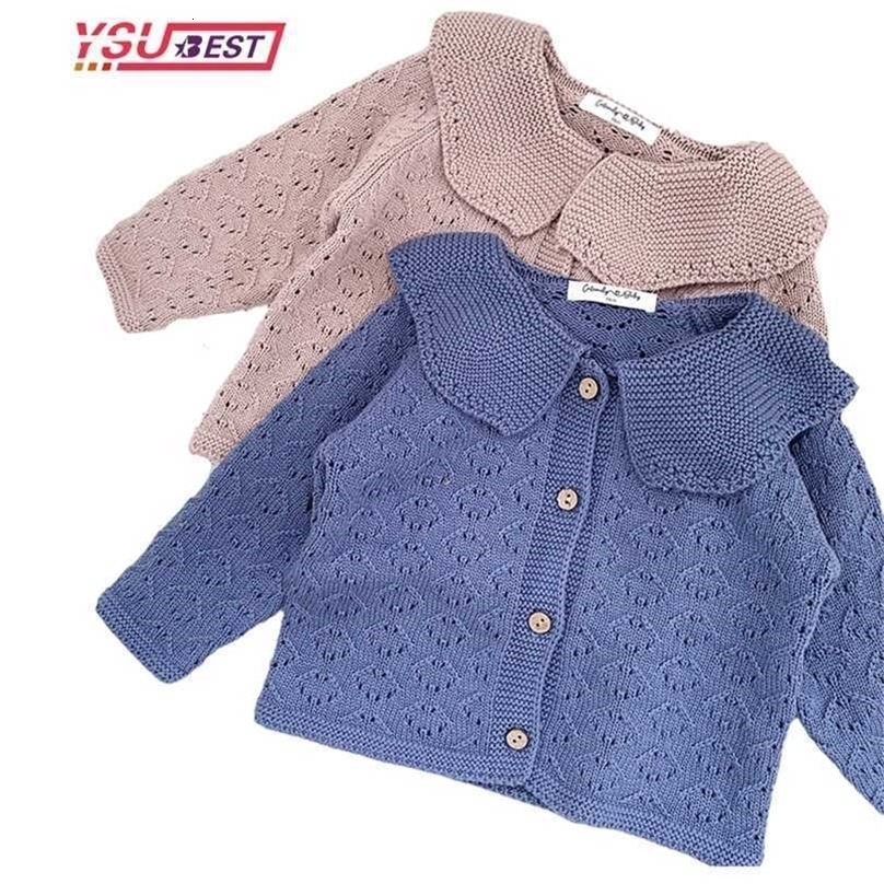 born Cardigan Autumn Kids Baby Coat Winter Girl Knitting Girls Sweaters Cotton Boys Jacket Children's Clothing 211104
