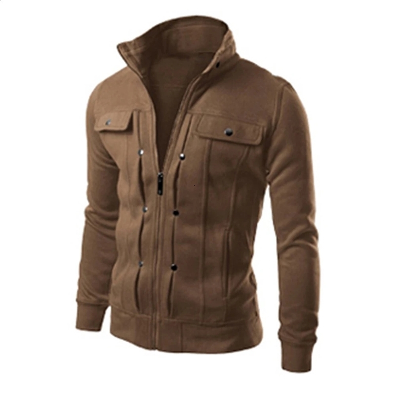 Hoodie Fleece Cardigan Hooded Coat Mens Hoodies Sweatshirts Pullover For Male Hoody Sweatshirt 240823