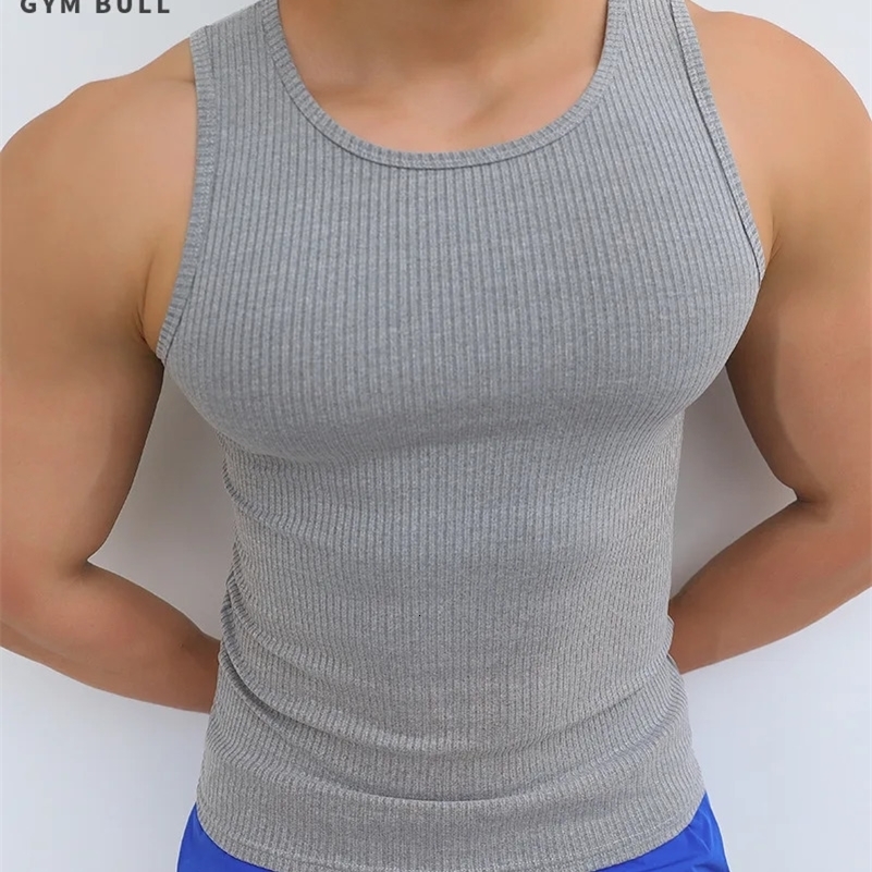 Mens Vest Sports Sleeveless Slim Elastic Sweat Fitness Summer Quick-drying Vest Sleeveless Base Outdoor Running Breathable 250319