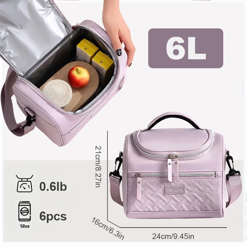 Cooler Bag Lunch Bags Insulated Soft Coolers Insulated Double Leakproof Soft Sided Collapsible Beach Cooler For Picnic 250217bj