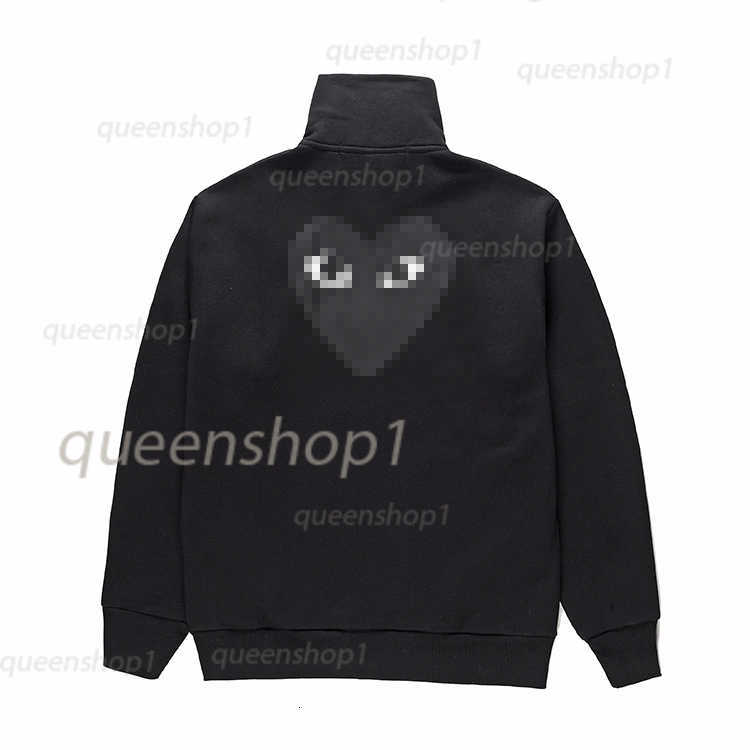 Men's Hoodies Sweatshirts commes hoodie Designer Pullover Unisex Sweatshirt play Eyes Heart Pattern Printed Red Heart Embroidery Cotton Long Sl