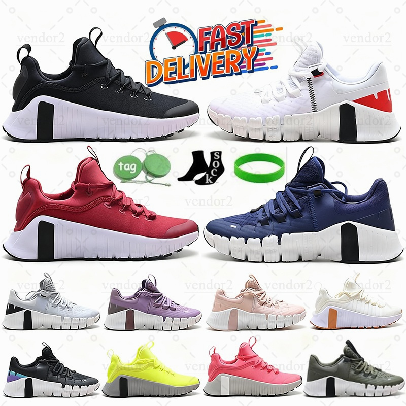 Free Metcon 5 6 Marathon Running Shoes Women Men Trainers Triple Black Anthracite White Light Leopard Purple Hot Punch Jogging Outdoor Sneakers S