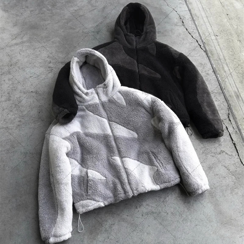 Y2K Harajuku Retro Streetwear High Street Hip-hop Personality Oversized Jacket Men Trend Punk Casual Winter Warm Coat 241209