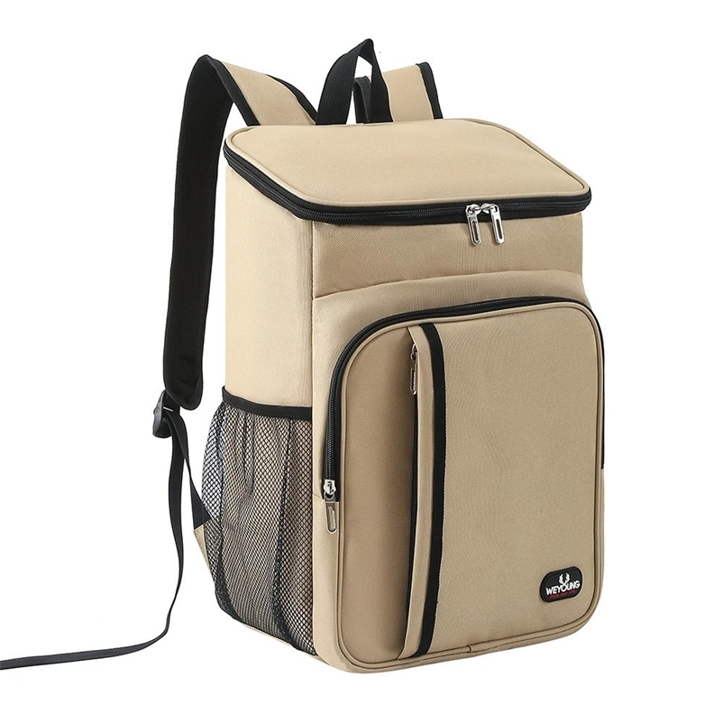 18L Portable Thermal Lunch Bag Food Box Durable Waterproof Cooler Ice Insulated Case BBQ Camping Oxford Dinner Backpacks Icebox 250217bj