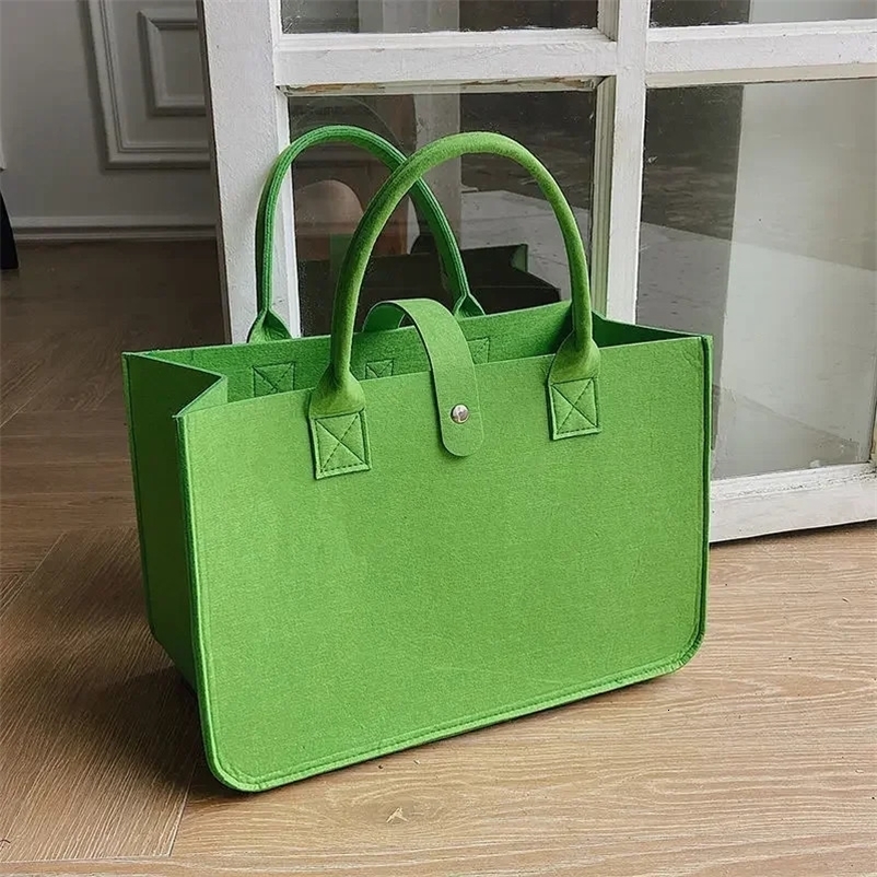 Shopping Handbag Womens 2025 Handbag Large Capacity Open Fashion Felt Shopping er Tote Woven Bag Shop Online China 250224bj
