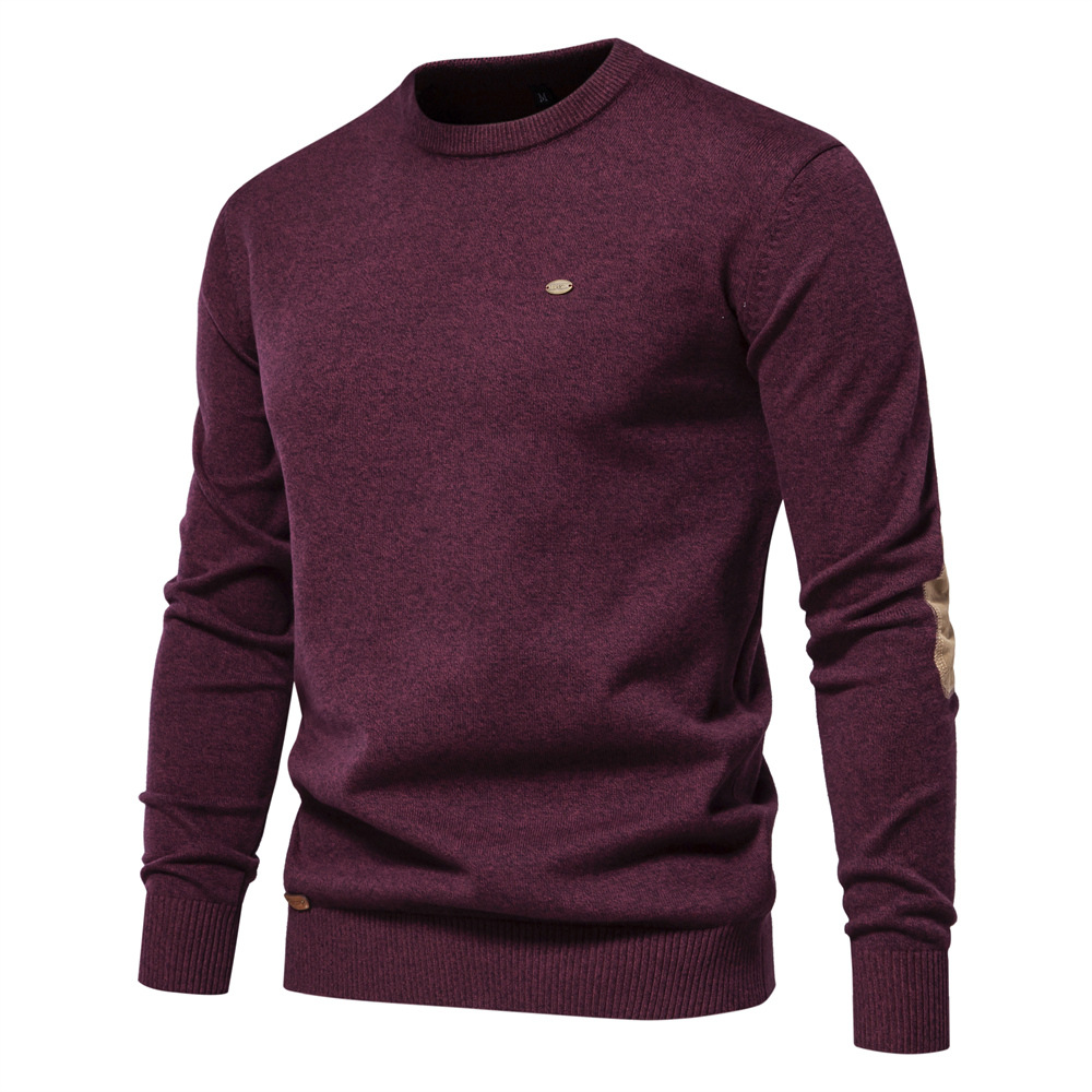 Luxury Men's Wool Sweater Round Neck Pullover Knitwear Business Casual Warm High-Quality Knitted Top European Sizes: S - 2XL