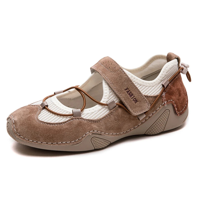 3,5 cm Air Mesh Pigshine en cuir Femmes Rubber et plate-forme de cale Summer Souffing Summer Hook Hook Habfy Loafer Chaussures Flats 250809