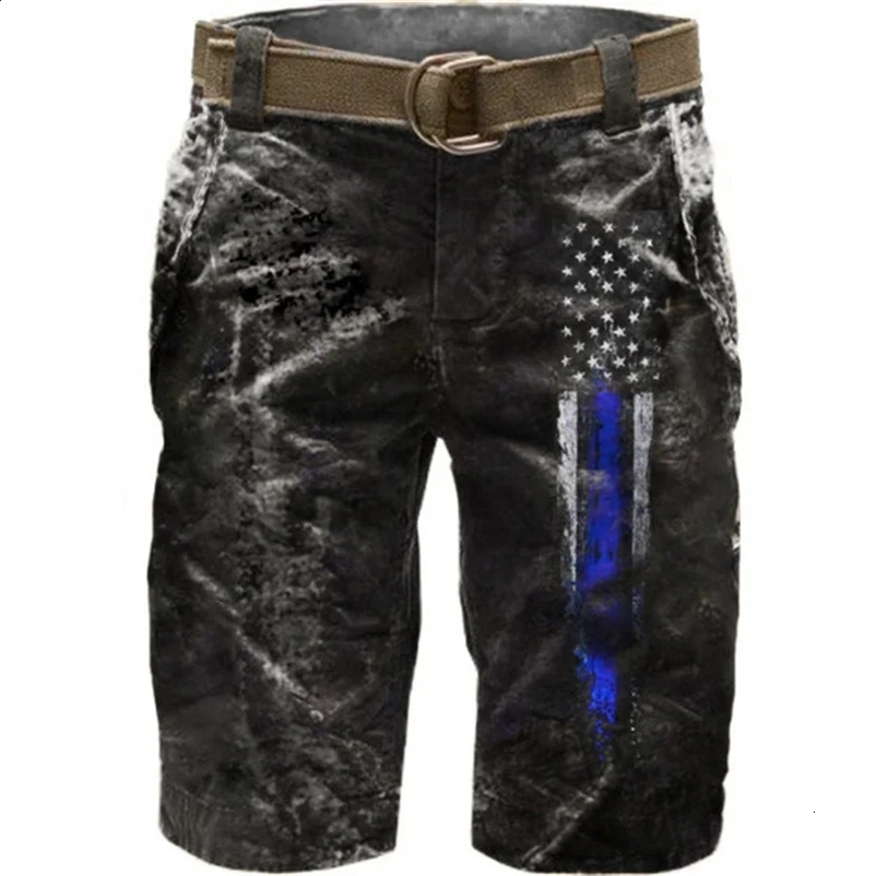 Mens Shorts Jeans Street Clothing Side Pockets Vintage Shorts Transparent Loose Denim Shorts Mens Summer Style 240327