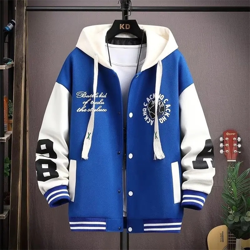 Spring/Summer Mens Jacket Korean Fashion Harajuku Street Clothing Printed Jacket Mens Casual Mens Clothing Trend Hoodie Mens Jacket 240829bj