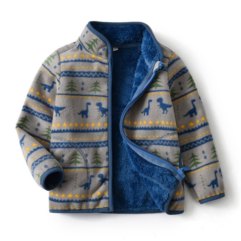 Jackets Spring Autumn Children Kids Polar Fleece Hoodies Sweatshirts Baby Boys Soft Thick Warm 230329