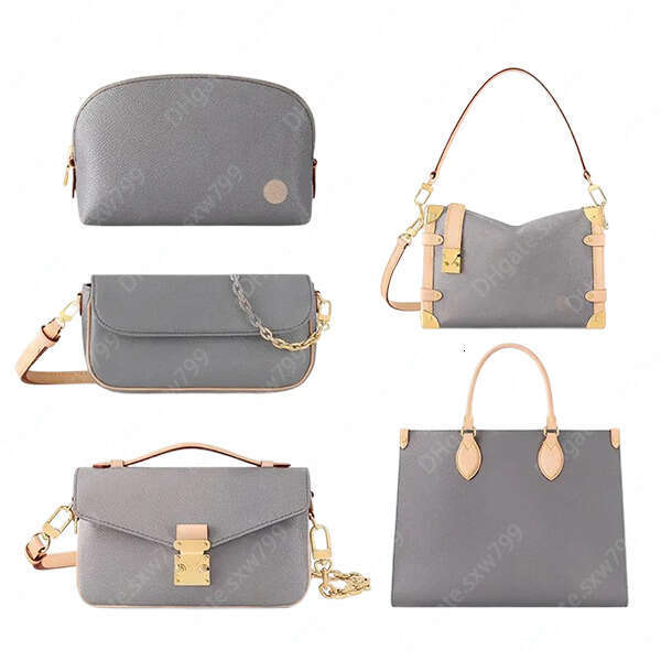 Dames Mode Casual Designer Sac Gris Fourre-tout Sac À Main Top Miroir Qualité Sacs À Bandoulière Bandoulière M12440 M12778 M12429 M12428 M12415 B
