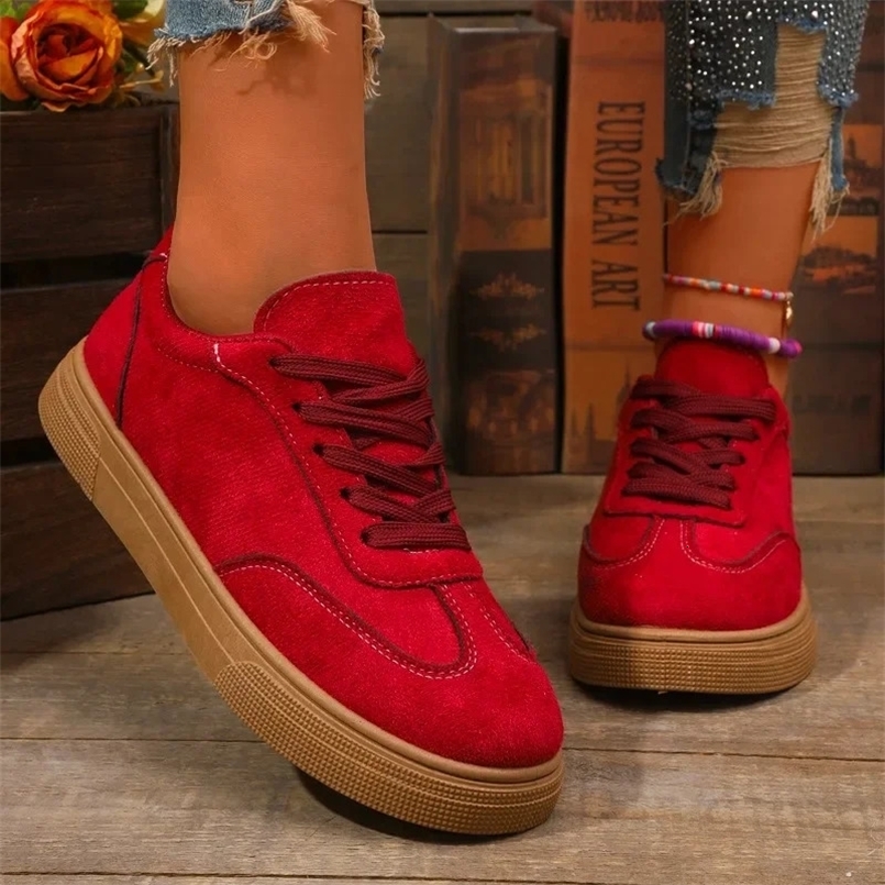 Women Casual Shoes Fashion female sneakers Versatile Solid Color Spring And Autumn Sports Shallow Lace Decoration Outerwear Womens Shoes Ladies