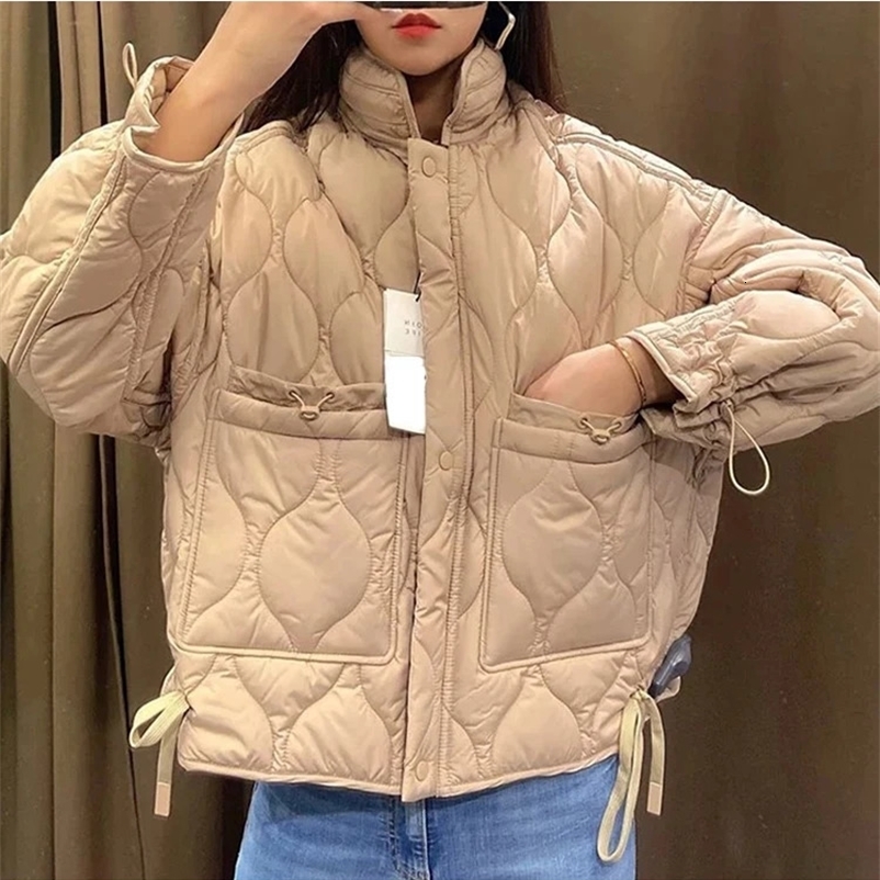 Casual Short Down Jacket Women Winter Parkas Loose Solid Women Coat Light Slim Streetwear Jacket Female Chic Outerwear 240729