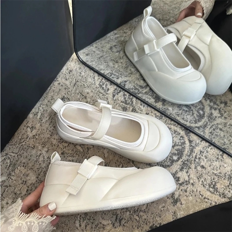 Womens Mary Jane Shoes Platform Retro Ladies Sandals British Style Shallow Thick Sole Women Loafers Zapatos De Mujer 241014