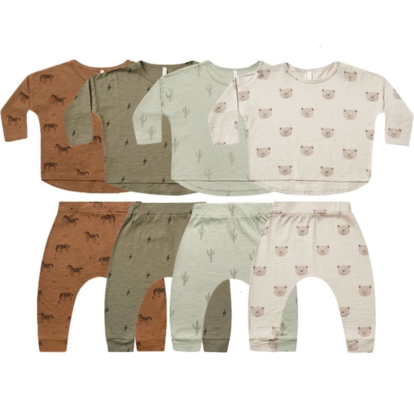 Clothing Sets 03Y Baby Boys Clothes Set Spring Summer Soft Cotton born Girl 2 Pcs Tops Tshirt Pants Toddler 230331