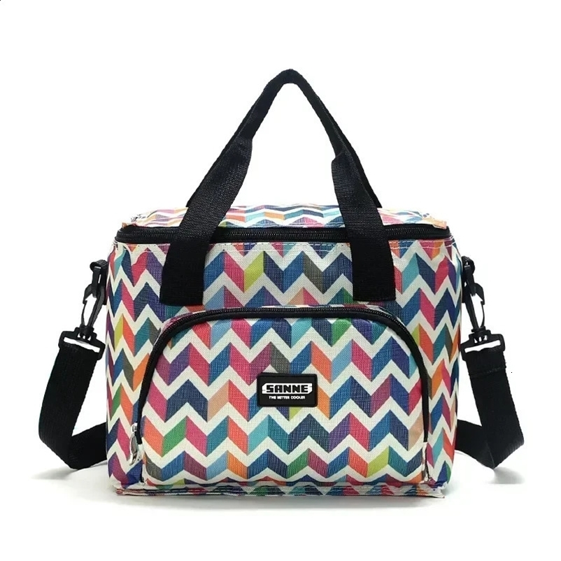 Lunch Tote Bag Portable Thermal Insulated Lunch Shoulder Food Bag Large Cooler Picnic Bags Box for Women Men Thermo Bag 250217bj