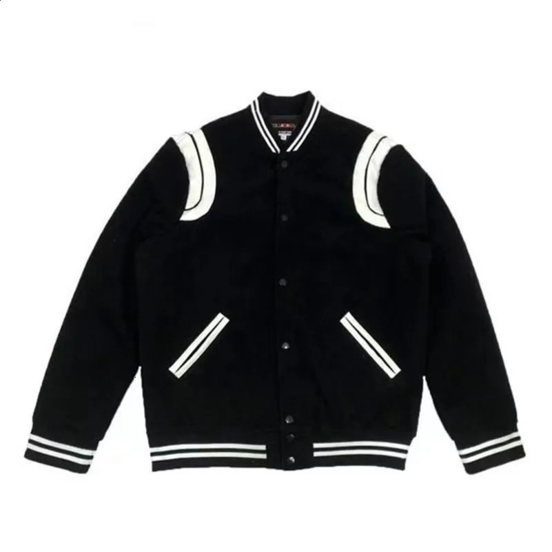 VIntage Varsity Jackets Men Classic Baseball Uniform Atumn Jackets Streetwear Black White Women Bomber Coat Fashion Man clothing 241231