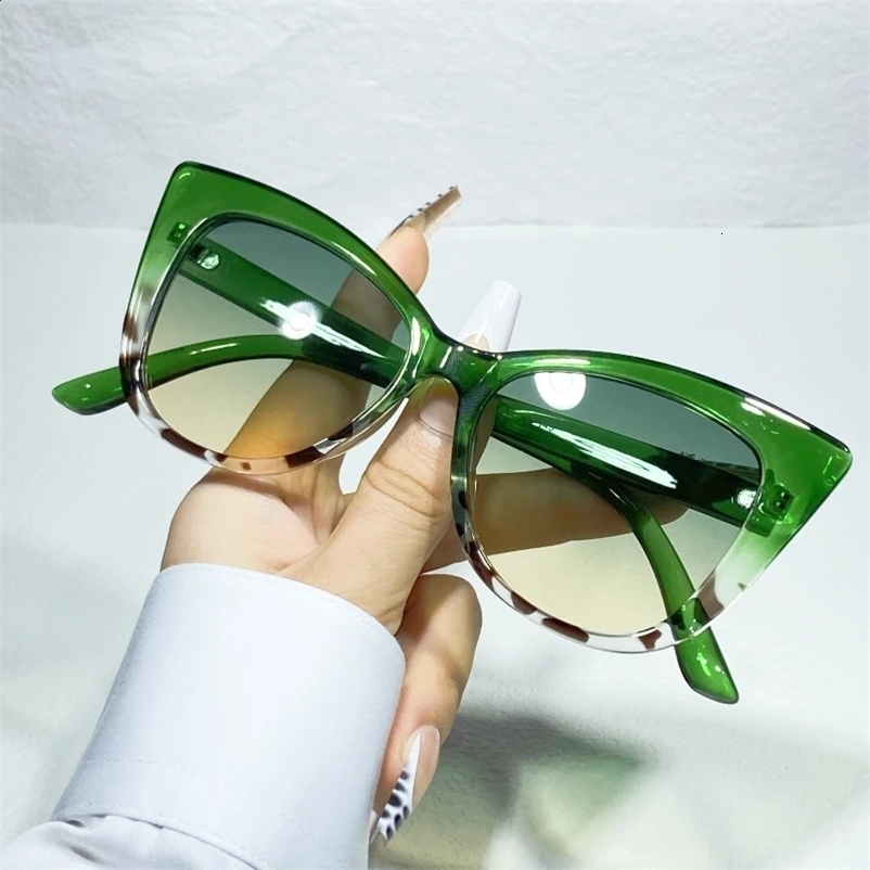 Fashion Cat Eye Y2K Sunglasses Womens Retro Large Frame Mens Hip Hop Punk Outdoor Umbrella Uv400 240906bj