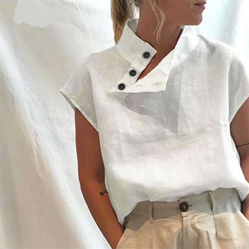 Women's T-Shirt Women Clothing Vintage Fashion Clothes Tops Y2k Cotton Linen Casual Tees Summer Streetwear Blouses Elegant Shirts for Women 230