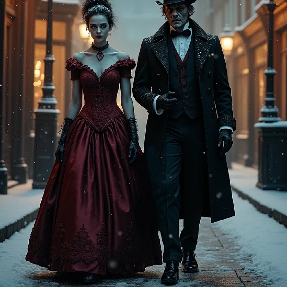 Gothic Vampire Burgundy Prom Dresses Satin A-Line Vintage Victorian Evening Gown Lace Appliques Off Shoulder Floor Length Masquerade Dress