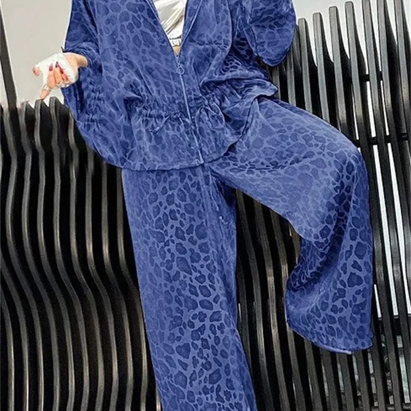Womens Street Style Sweatshirt And Pants 2-Piece Set Fleece Sports Comfortable Clothing Casual Fashionable Dress Set 250116