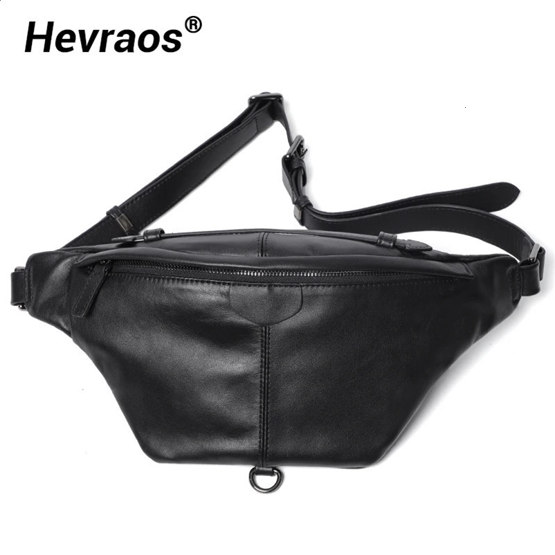 Sac à hommes multifonctionnels Pack de taille en cuir authentique pour les femmes / hommes Sacs d'épaule féminine Sac en cuir sac banane sac 2407