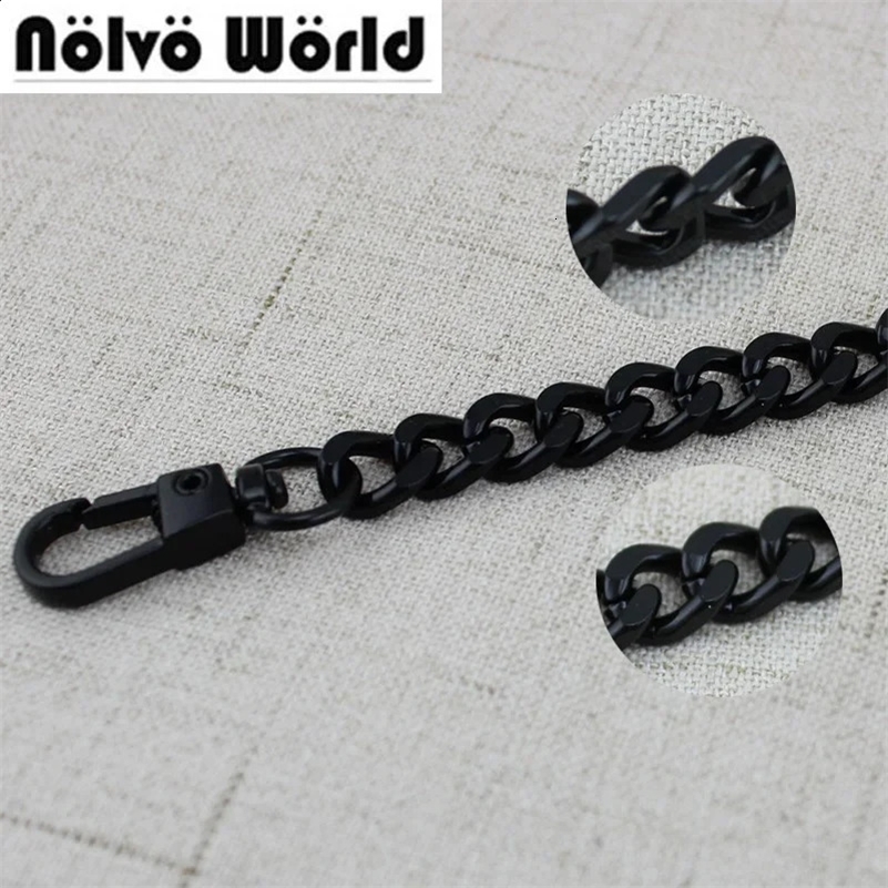 1 à 5pcs de 8,5 mm de large chaîne de métal noir foncé pour sacs boucles pour sacs à main