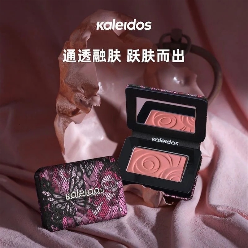 Kaleidos Smoked Lace Series Monochrome Blush Shrinking Matte Swelling Pink Cheeks Purple Blush Palette 5g 240717