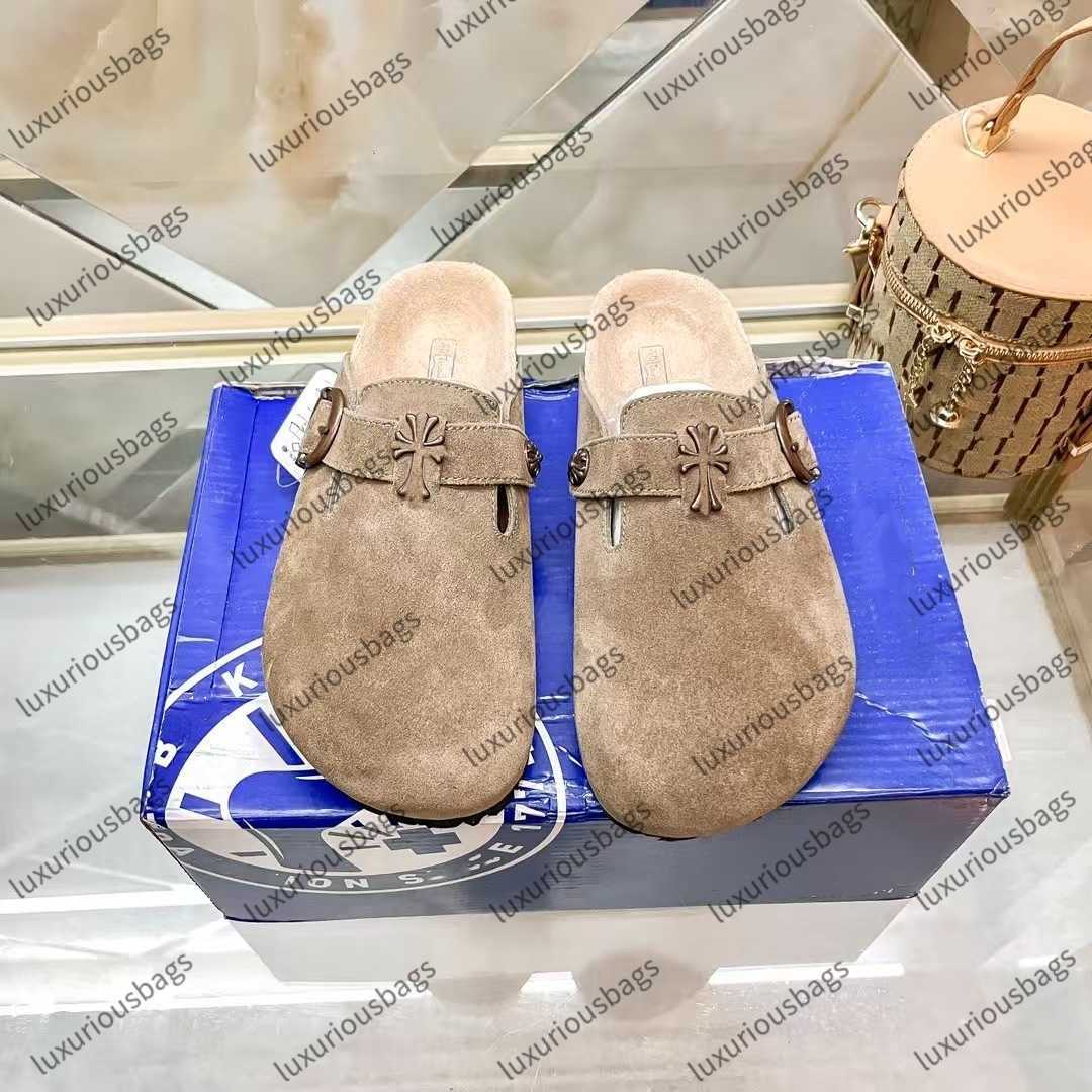 2025 Designer Boken offer highquality mens womens autumn winter fashionable luxury comfortable flat slippers and casual shoes