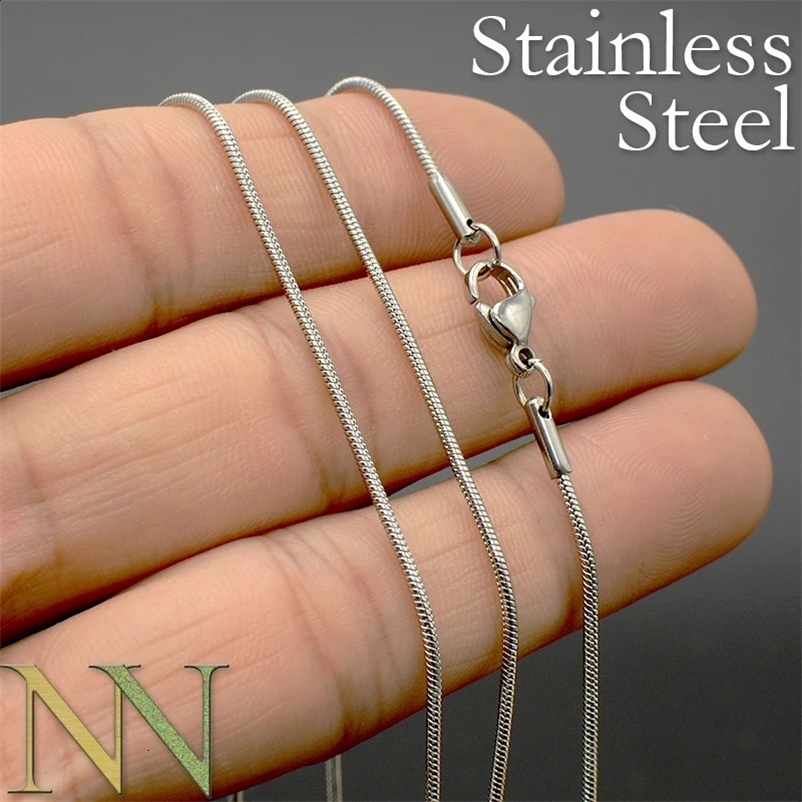 50 Pieces Wholesale Snake Chain Necklace Gold Color Stainless Steel Snake Necklace for Women or Mens Jewelry Making 250107bj