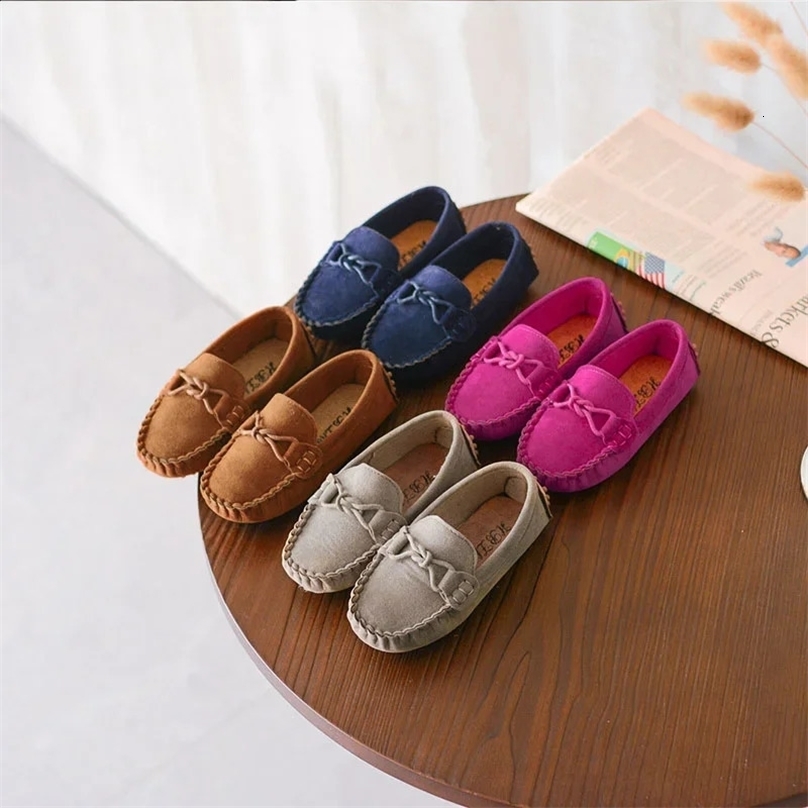 Children Suede Shoes Spring Summer Breathable Slip on Casual Kids Sneakers Boy Girl Baby Toddler Boat Shoes Flats Loafers G04191 250305