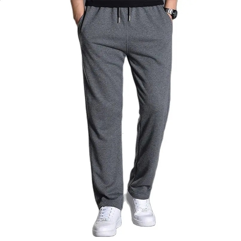 Cotton Men Sweatpants Sports Joggers Pant Tracksuit Jogging Trouser Plus Size 5xl 6xl 7xl Sportswear Wide Leg Cloth Spring 240816