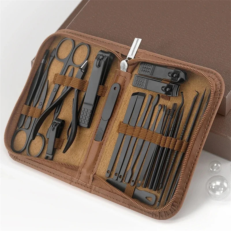 26/18 in 1 ergonomic kit stainless steel nail clippers stratum corneum pliers foot care tools dead skin clippers cleaning and beauty kit 241112