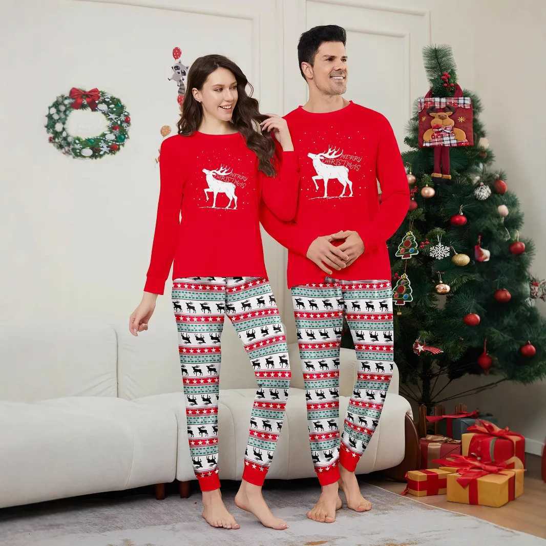 2025 New Christmas parentchild sets New Year family photo outfits cartoonprinted home wear and pajamas Family Pajamas X2509231