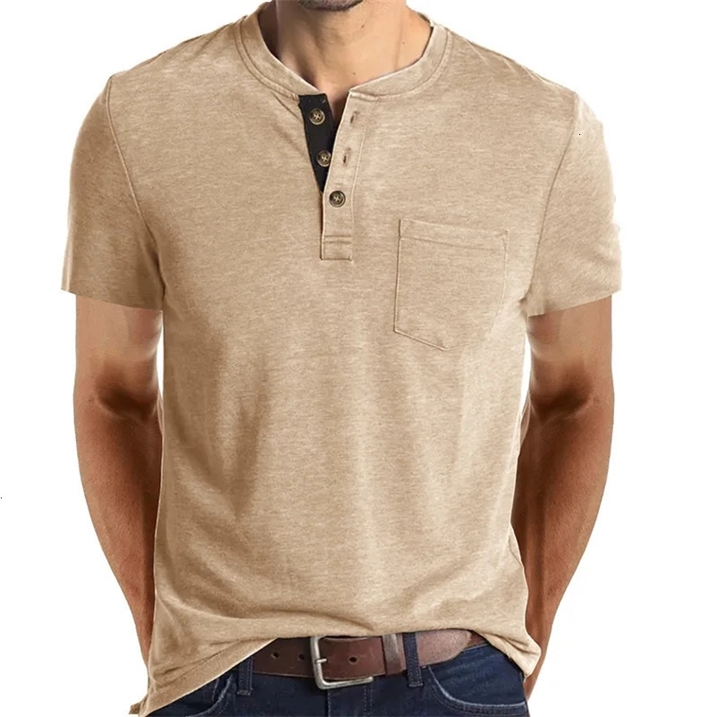 Summer mens casual solid color short sleeved mens polo mens high-quality mens T-shirt 241205