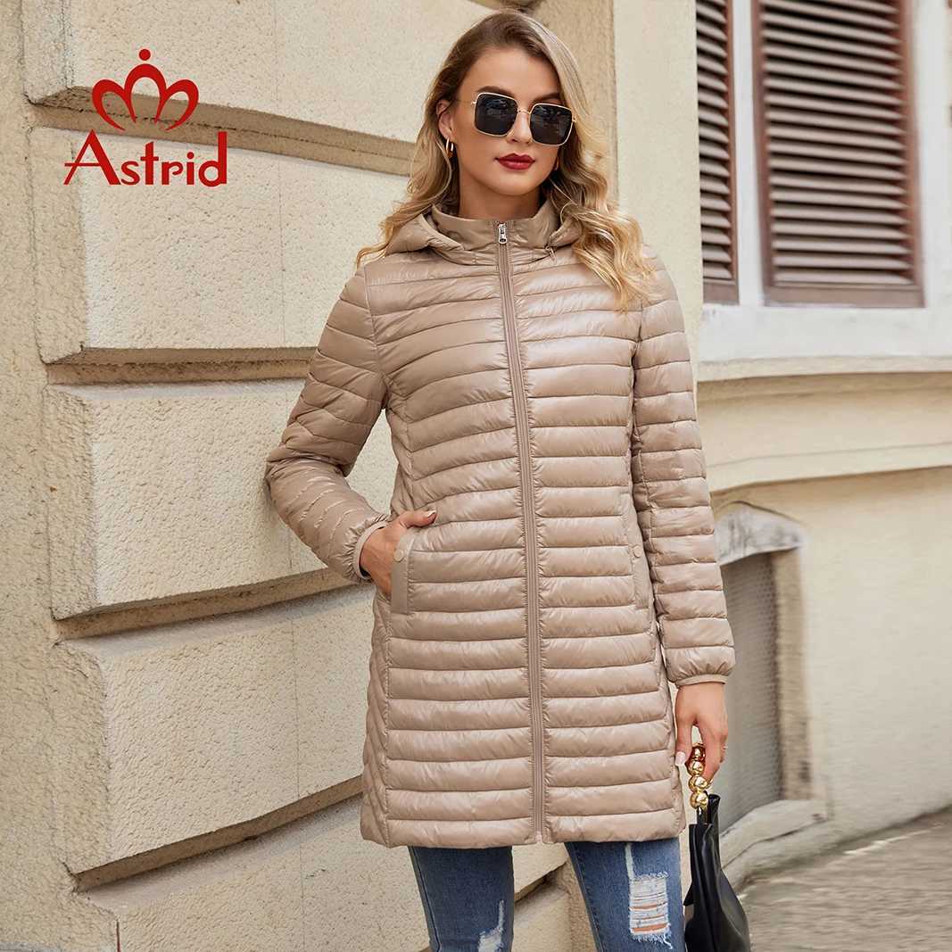 Astrid Autumn Winter Womens Jacket Warm Hooded Padded Puffer Coat Ultra Light Down Jacket Women Quilted Parka Slim Outerwear Z250923
