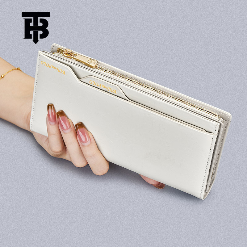TB BHULAMTE Free Shipping New Designer Bag Women's Leather Wallet 2025 High-quality Long Tote Bag Coin Wallet Driver's License Clip Zipper