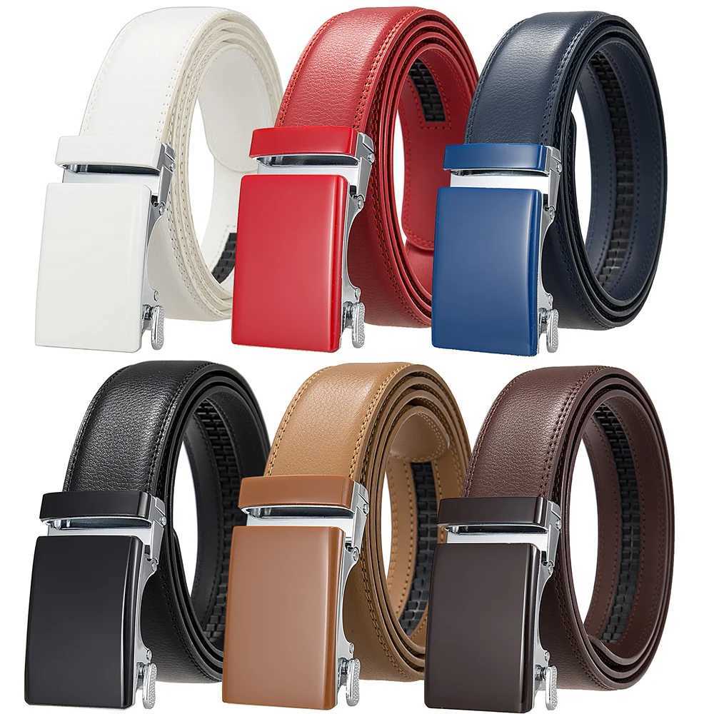 Neue Männergürtel Modelegierung Automatischer Schnalle -Gürtel -Busin -Affairs Casual Decoration Belt Herren Gürtel 35 cm schwarz blau rotes Kaffee