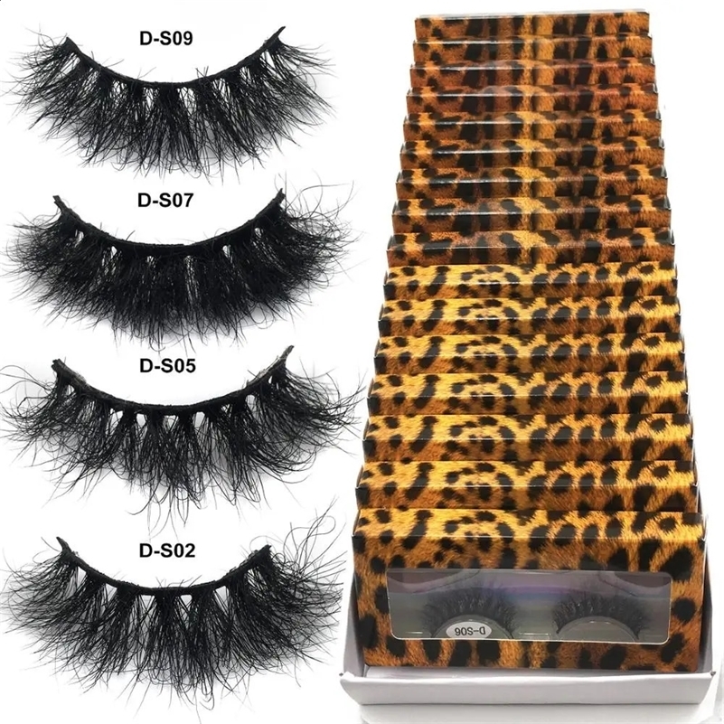 Mink Cils en gros 10-50 paires cils moelleux 100% de vison de vison court cils naturels cils en gros vendeurs de vison les cils de vison 240717