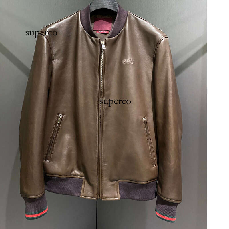 Men's plus size Outerwear Genuine Leather Coats Designer Jacket Varsity Jackets hoodie suit hooded casual fashion top quality wild breathable l
