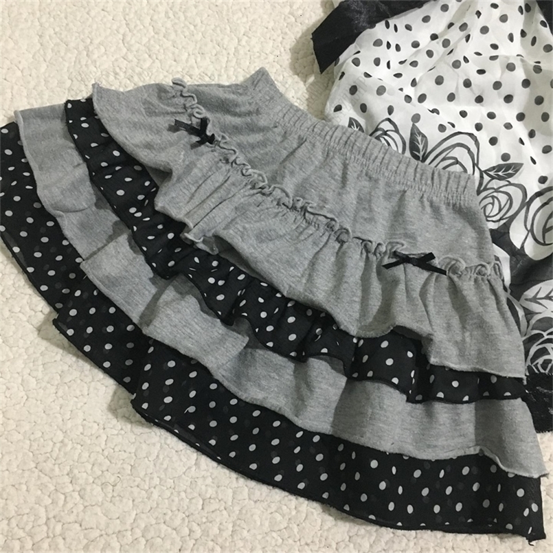 sweet Spice Girls Mini Short Skirts Y2k Spot Printing Bow Kawaii Cute Vintage Harajuku tie High Street Fashionable 250318