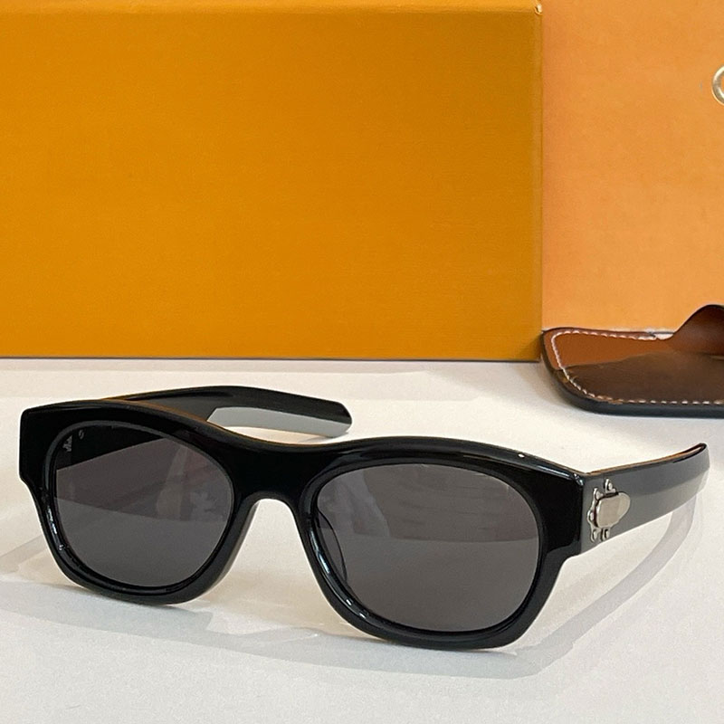 Z3024U New Men Womens Designer Frog Round Square Sunglasses Womens Round Square Shape Black Glasses 26SS Fashion Brand Glasses UV400 Protection
